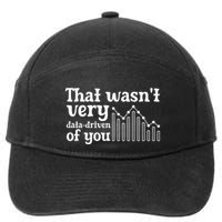 That WasnT Very Datadriven Of You Funny Scientist Analysts 7-Panel Snapback Hat