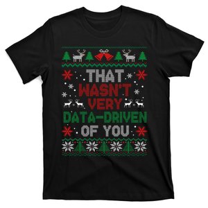 That WasnT Very Data Driven Of You Christmas Xmas Pajamas T-Shirt