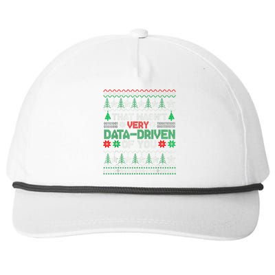 That WasnT Very Data Driven Of You Christmas Xmas Pajamas Snapback Five-Panel Rope Hat