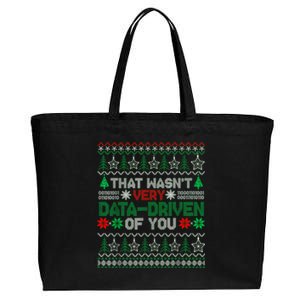 That WasnT Very Data Driven Of You Christmas Xmas Pajamas Cotton Canvas Jumbo Tote