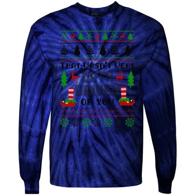 That WasnT Very Data Driven Of You Ugly Sweater Christmas Tie-Dye Long Sleeve Shirt