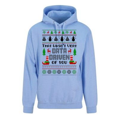 That WasnT Very Data Driven Of You Ugly Sweater Christmas Unisex Surf Hoodie