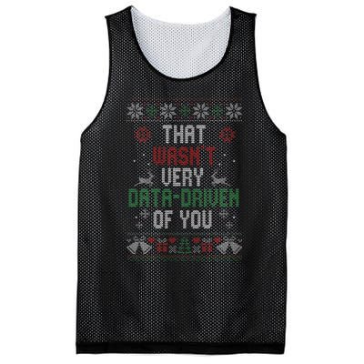 That WasnT Very Data Driven Of You Christmas Xmas Pajamas Mesh Reversible Basketball Jersey Tank