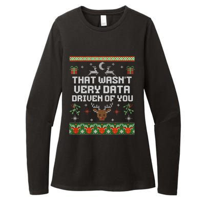 That WasnT Very Data Driven Of You Ugly Sweater Christmas Womens CVC Long Sleeve Shirt