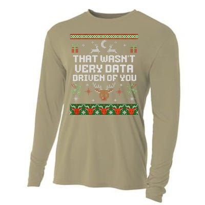 That WasnT Very Data Driven Of You Ugly Sweater Christmas Cooling Performance Long Sleeve Crew