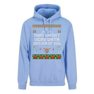 That WasnT Very Data Driven Of You Ugly Sweater Christmas Unisex Surf Hoodie