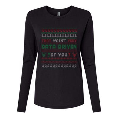 That WasnT Very Datadriven Christmas Jammies Family Xmas Womens Cotton Relaxed Long Sleeve T-Shirt