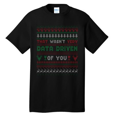 That WasnT Very Datadriven Christmas Jammies Family Xmas Tall T-Shirt