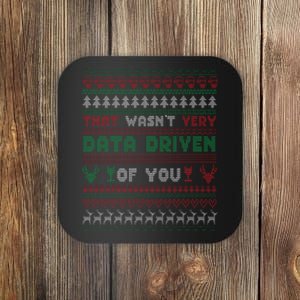 That WasnT Very Datadriven Christmas Jammies Family Xmas Coaster