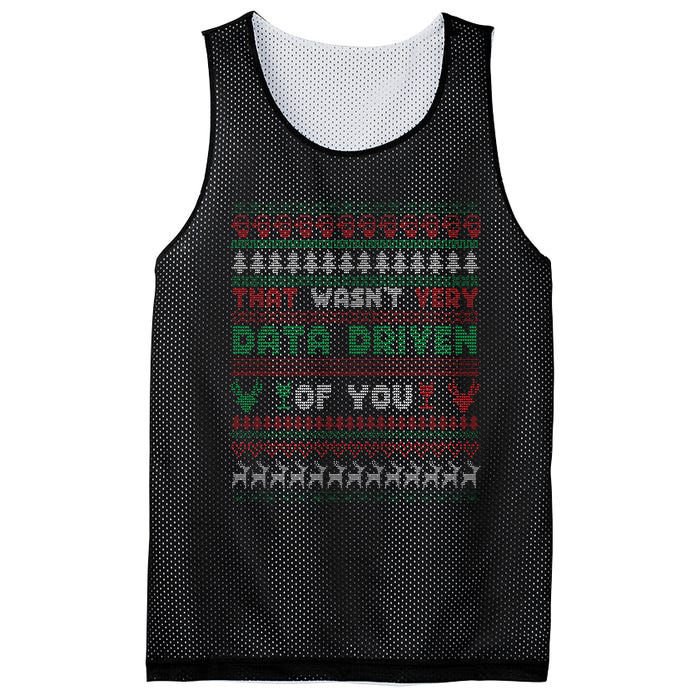 That WasnT Very Datadriven Christmas Jammies Family Xmas Mesh Reversible Basketball Jersey Tank