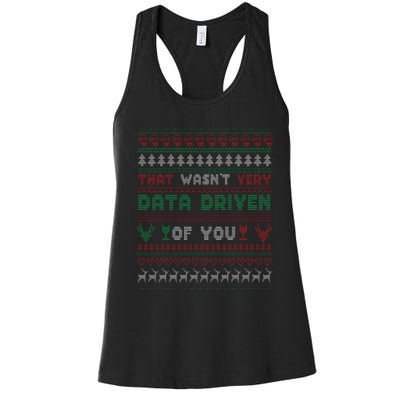 That WasnT Very Datadriven Christmas Jammies Family Xmas Women's Racerback Tank