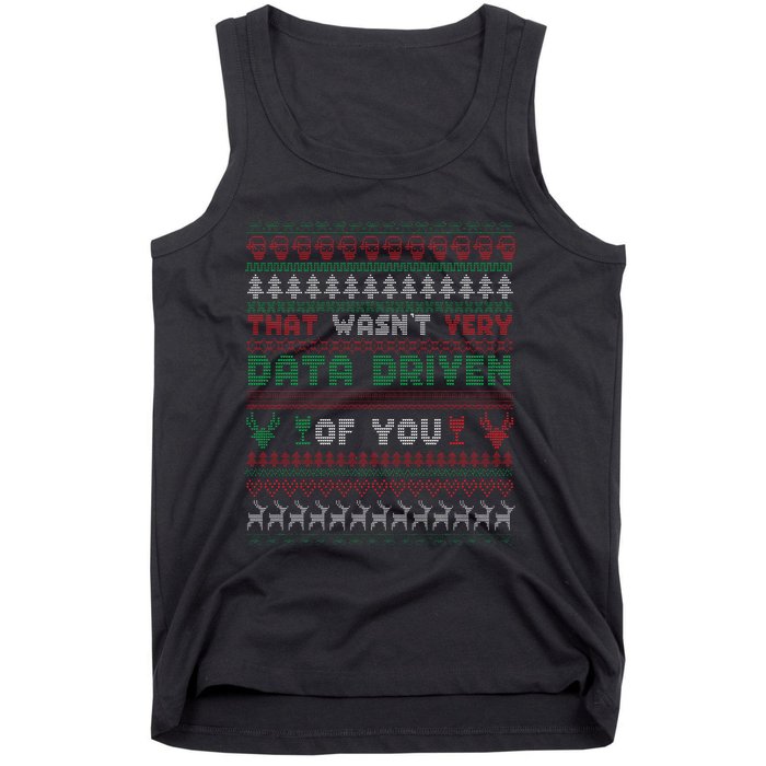 That WasnT Very Datadriven Christmas Jammies Family Xmas Tank Top