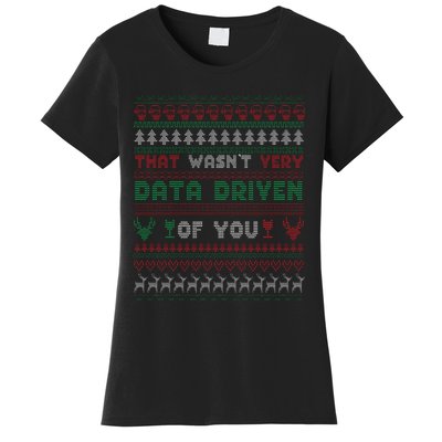 That WasnT Very Datadriven Christmas Jammies Family Xmas Women's T-Shirt