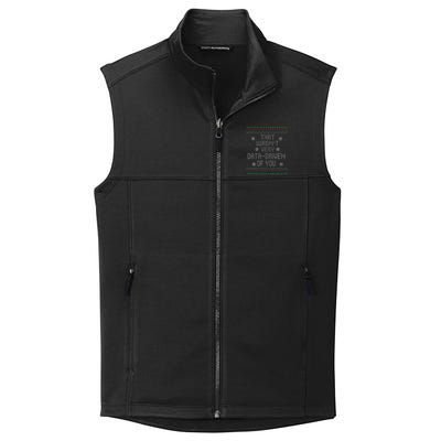 That WasnT Very Data Driven Of You Christmas Xmas Pajamas Collective Smooth Fleece Vest