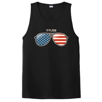 Tyler Wv Vintage Us Flag Sunglasses Gift PosiCharge Competitor Tank