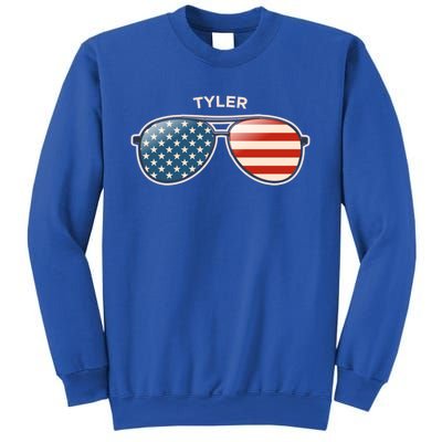 Tyler Wv Vintage Us Flag Sunglasses Gift Sweatshirt