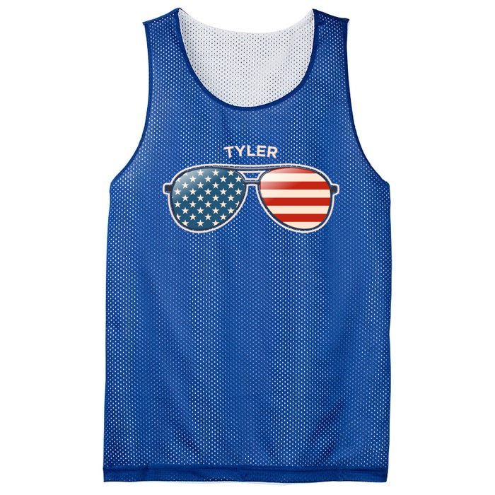 Tyler Wv Vintage Us Flag Sunglasses Gift Mesh Reversible Basketball Jersey Tank