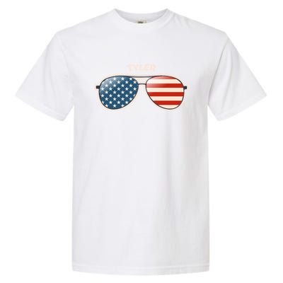 Tyler Wv Vintage Us Flag Sunglasses Gift Garment-Dyed Heavyweight T-Shirt