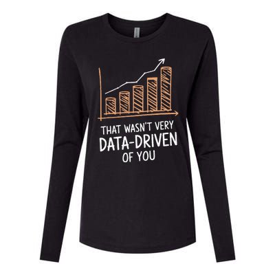 That WasnT Very Data Driven Of You Funny Data Driven Womens Cotton Relaxed Long Sleeve T-Shirt