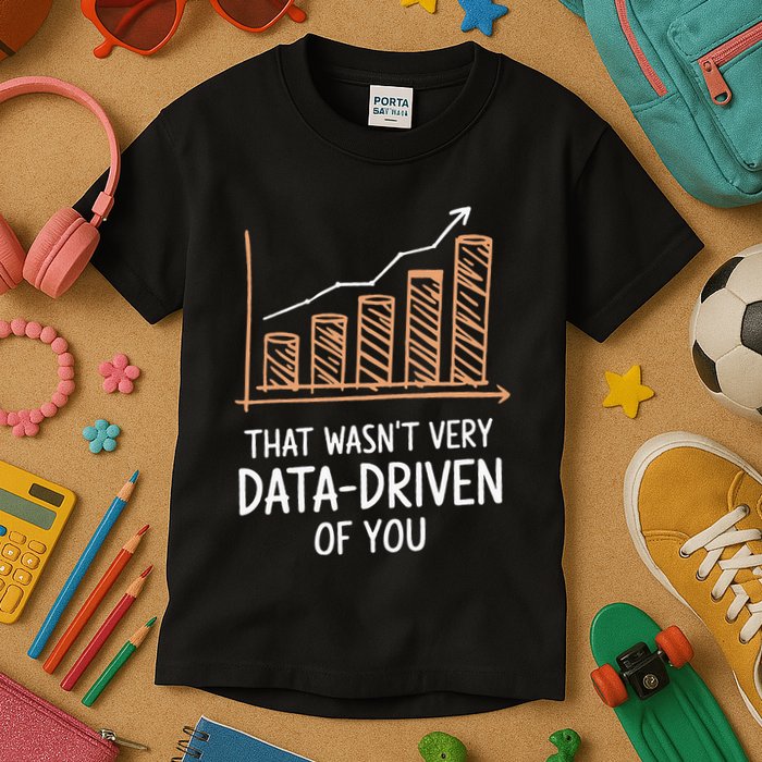 That WasnT Very Data Driven Of You Funny Data Driven Kids T-Shirt