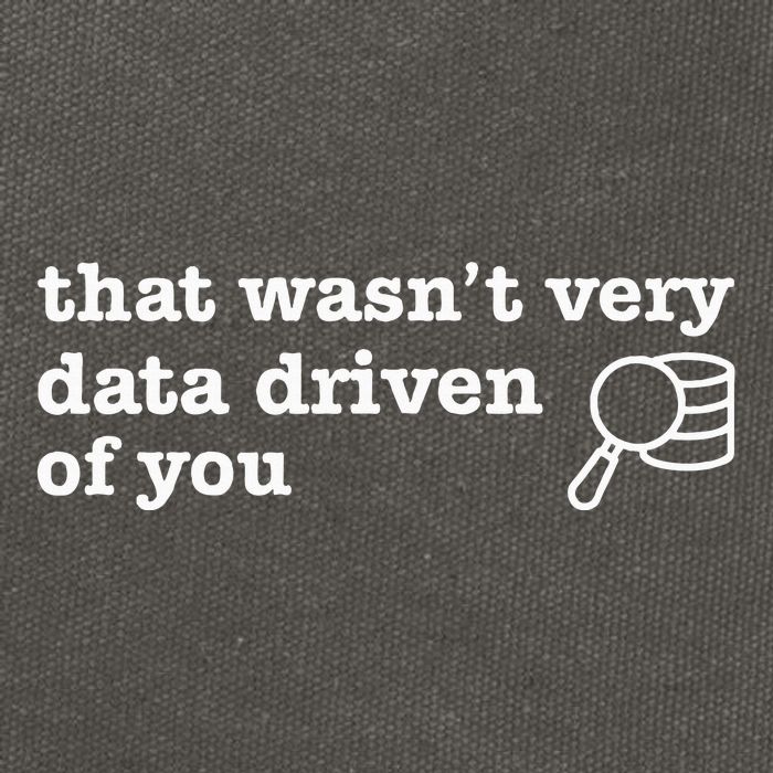 That WasnT Very Data Driven Of You Data Analyst Geek Cotton Canvas Backpack