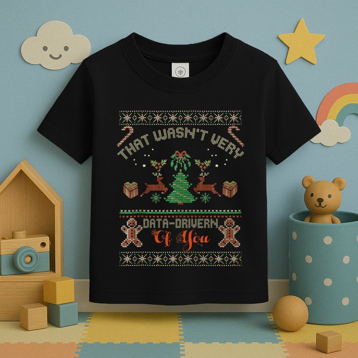 That WasnT Very Data Driven Of You Ugly Christmas Sweaters Toddler T-Shirt