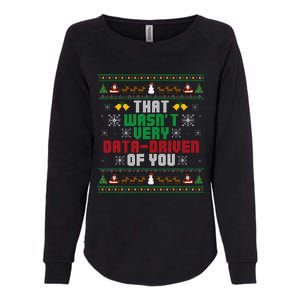 That WasnT Very Data Driven Of You Christmas Xmas Womens California Wash Sweatshirt