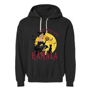 This Witch Votes Kamala Voting 2024 Garment-Dyed Fleece Hoodie