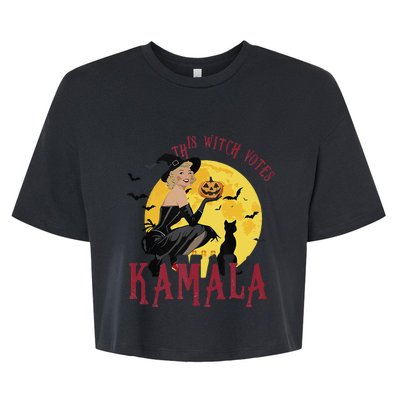 This Witch Votes Kamala Voting 2024 Bella+Canvas Jersey Crop Tee