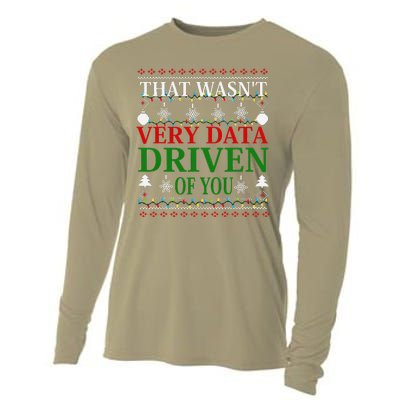 That WasnT Very Data Driven Of You Christmas Xmas Pajamas Cooling Performance Long Sleeve Crew