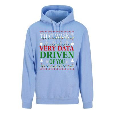 That WasnT Very Data Driven Of You Christmas Xmas Pajamas Unisex Surf Hoodie