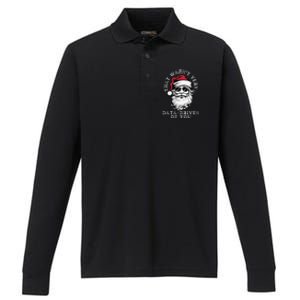 That WasnT Very Data Driven Of You Christmas Xmas Pajamas Performance Long Sleeve Polo