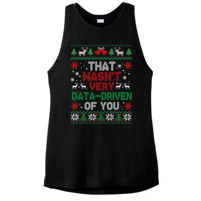 That WasnT Very Data Driven Of You Christmas Ladies PosiCharge Tri-Blend Wicking Tank