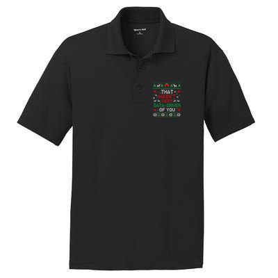 That WasnT Very Data Driven Of You Christmas PosiCharge RacerMesh Polo