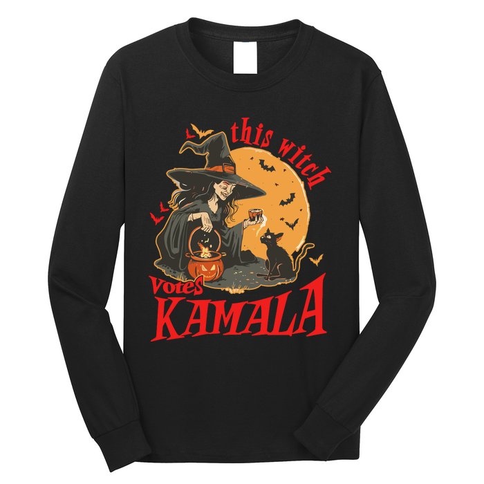 This Witch Votes Kamala Halloween Long Sleeve Shirt