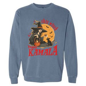 This Witch Votes Kamala Halloween Garment-Dyed Sweatshirt