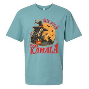 This Witch Votes Kamala Halloween Sueded Cloud Jersey T-Shirt