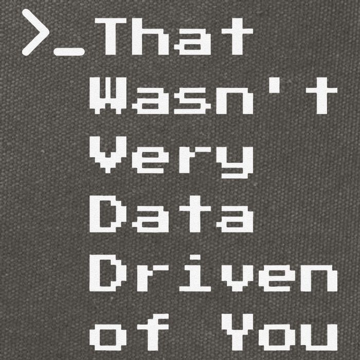 That WasnT Very Data Driven Funny Data Analyst Humor Cotton Canvas Backpack