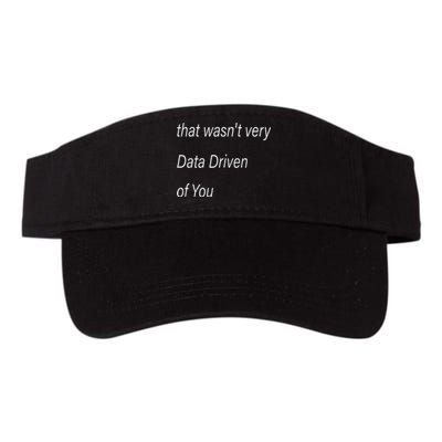 That WasnT Very Data Driven Of You S Valucap Bio-Washed Visor