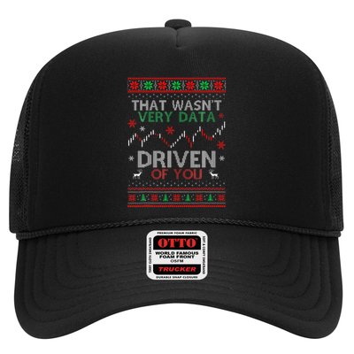 That WasnT Very Data Driven Of You Data Xmas Pajamas Trucker Hat
