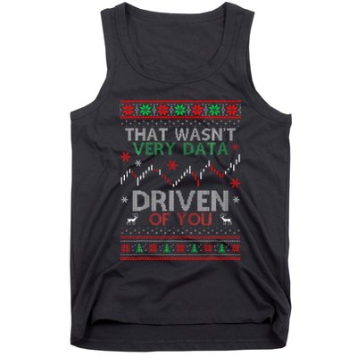 That WasnT Very Data Driven Of You Data Xmas Pajamas Tank Top