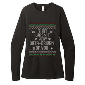 That WasnT Very Data Driven Of You Christmas Xmas Pajamas Womens CVC Long Sleeve Shirt