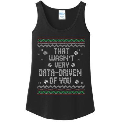 That WasnT Very Data Driven Of You Christmas Xmas Pajamas Ladies Essential Tank