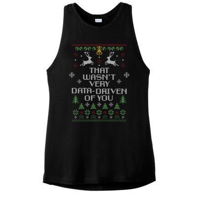 That WasnT Very Data Driven Of You Christmas Costume Ladies PosiCharge Tri-Blend Wicking Tank