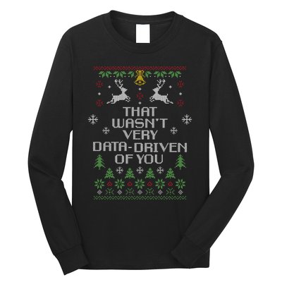 That WasnT Very Data Driven Of You Christmas Costume Long Sleeve Shirt