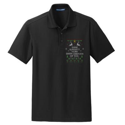 That WasnT Very Data Driven Of You Christmas Costume Dry Zone Grid Polo