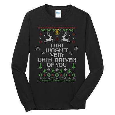 That WasnT Very Data Driven Of You Christmas Costume Tall Long Sleeve T-Shirt