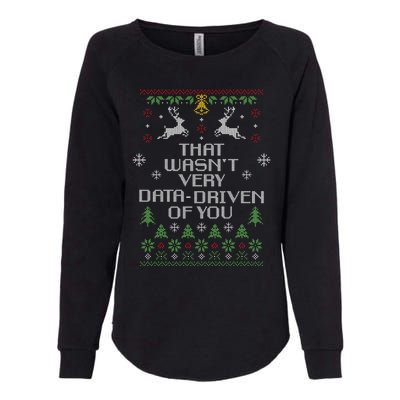 That WasnT Very Data Driven Of You Christmas Costume Womens California Wash Sweatshirt