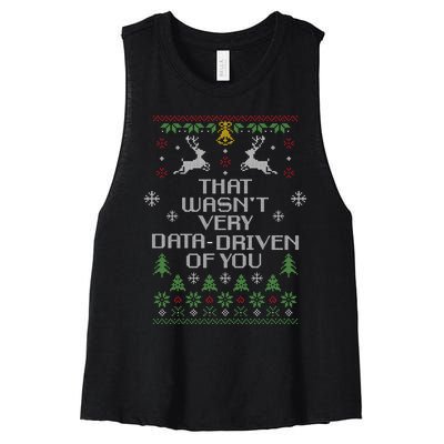 That WasnT Very Data Driven Of You Christmas Costume Women's Racerback Cropped Tank