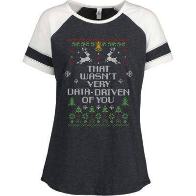 That WasnT Very Data Driven Of You Christmas Costume Enza Ladies Jersey Colorblock Tee